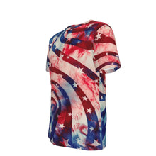 Load image into Gallery viewer, Kesey Art American Flag 4th of July Patriot 100% Cotton Psychedelic T-Shirt