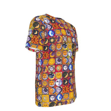 Load image into Gallery viewer, Suns and Moons Psychedelic 100% Cotton Psychedelic T-Shirt