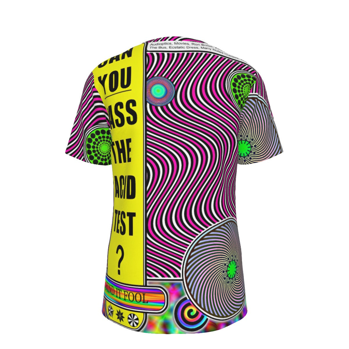 Can You Pass the Acid Test Psychedelic 100% Cotton Psychedelic T