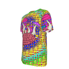 Load image into Gallery viewer, Mushroom Brain Psychedelic 100% Cotton Psychedelic T-Shirt