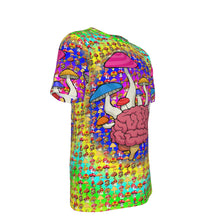 Load image into Gallery viewer, Mushroom Brain Psychedelic 100% Cotton Psychedelic T-Shirt