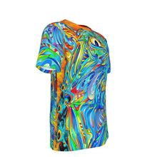 Load image into Gallery viewer, Crazy Cat Psychedelic 100% Cotton Psychedelic T-Shirt