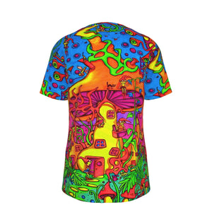 Shroomland Psychedelic 100% Cotton Psychedelic T-Shirt