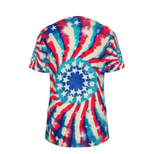 Load image into Gallery viewer, Kesey Art American Flag 4th of July Patriot 100% Cotton Psychedelic T-Shirt