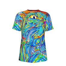 Load image into Gallery viewer, Crazy Cat Psychedelic 100% Cotton Psychedelic T-Shirt