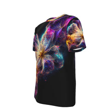 Load image into Gallery viewer, Galaxy of Flowers Psychedelic 100% Cotton Psychedelic T-Shirt
