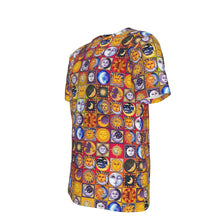 Load image into Gallery viewer, Suns and Moons Psychedelic 100% Cotton Psychedelic T-Shirt