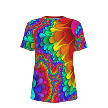 Load image into Gallery viewer, Loopy Fractal Psychedelic 100% Cotton Psychedelic T-Shirt