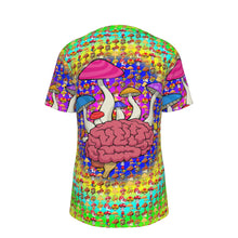 Load image into Gallery viewer, Mushroom Brain Psychedelic 100% Cotton Psychedelic T-Shirt
