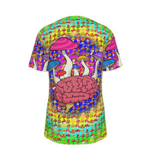Load image into Gallery viewer, Mushroom Brain Psychedelic 100% Cotton Psychedelic T-Shirt