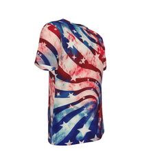 Load image into Gallery viewer, Kesey Art American Flag 4th of July Patriot 100% Cotton Psychedelic T-Shirt