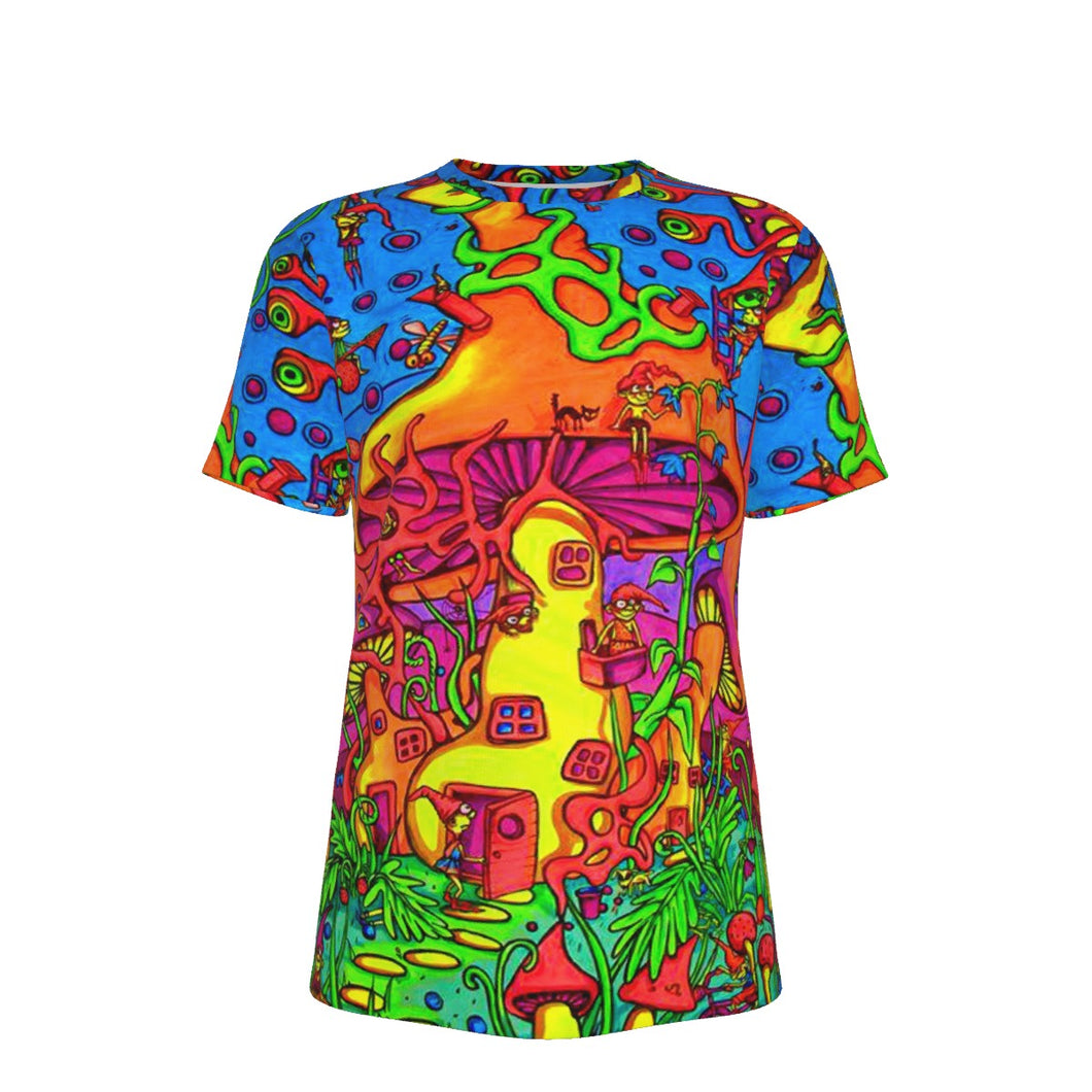 Shroomland Psychedelic 100% Cotton Psychedelic T-Shirt