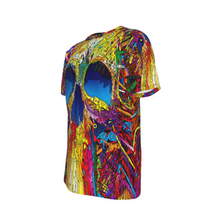 Fractured Skull Psychedelic 100% Cotton T-Shirt