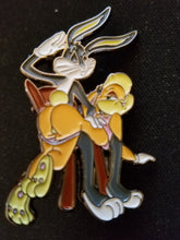 Load image into Gallery viewer, Spanking Bunnies Hat Pin Psychedelic