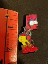 Load image into Gallery viewer, Mooning Bart Hat Pin Psychedelic
