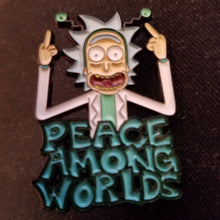 Load image into Gallery viewer, Peace Among Worlds Hat Pin Psychedelic