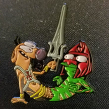 Load image into Gallery viewer, Cartoon Dog Hat Pin Psychedelic