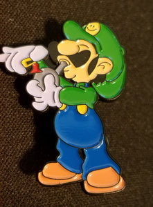 Luigi Hat Pin Psychedelic