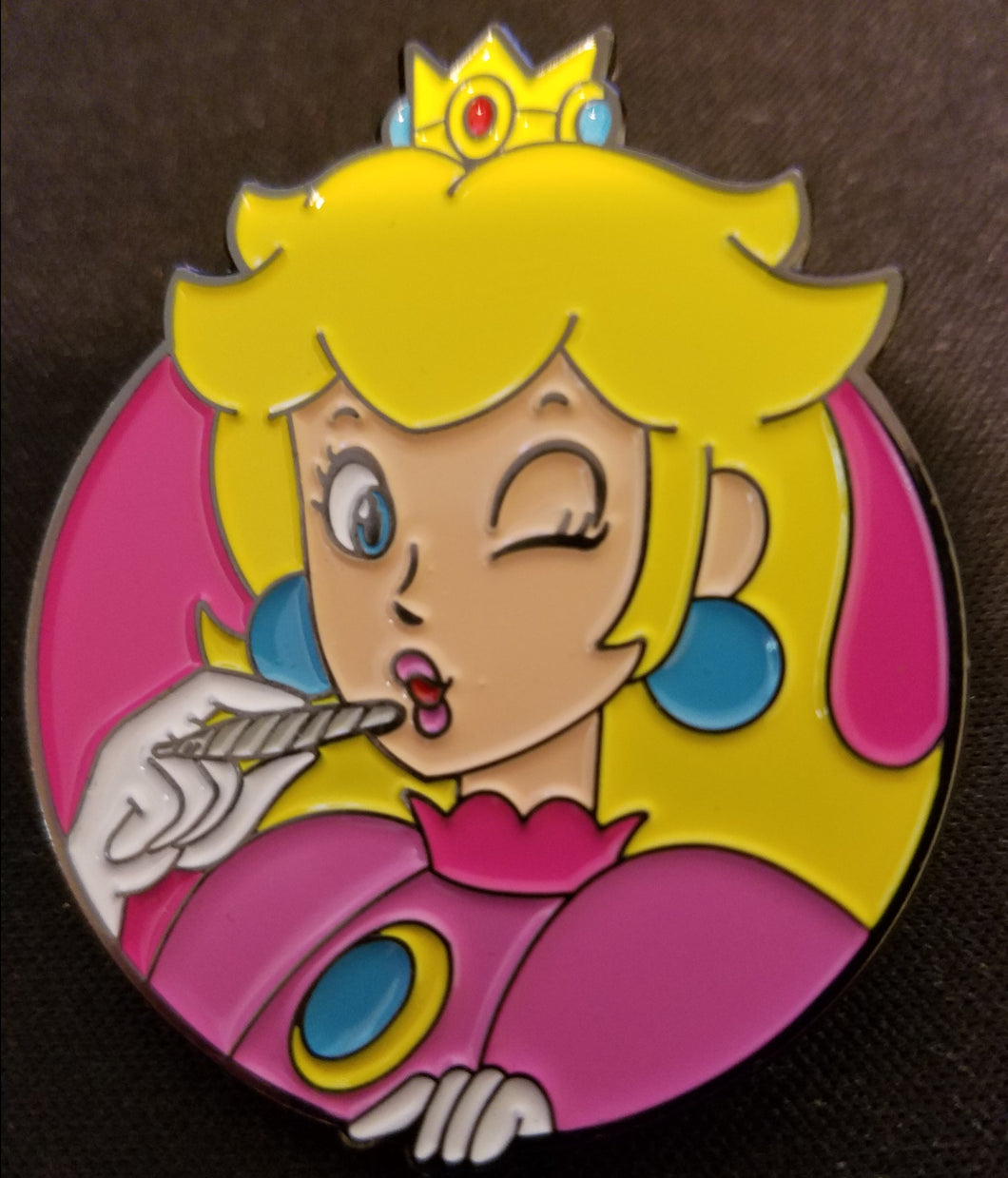 Peach Hat Pin Psychedelic