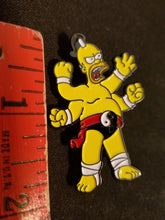 Load image into Gallery viewer, Wrestling Homer Hat Pin Psychedelic