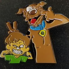 Load image into Gallery viewer, Shag & Scoob Hat Pin Psychedelic