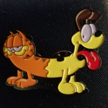 Load image into Gallery viewer, Cat Dog Combo Hat Pin Psychedelic