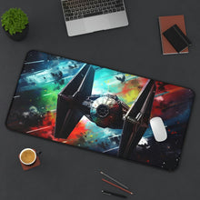 Load image into Gallery viewer, Space Fighter Ship Desk Mood Mat Mouse Pad