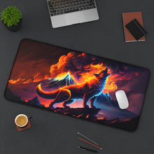 Load image into Gallery viewer, Fire Wolf Desk Mood Mat Mouse Pad