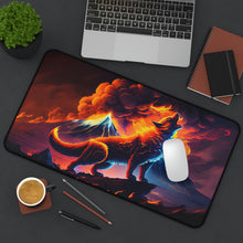 Load image into Gallery viewer, Fire Wolf Desk Mood Mat Mouse Pad