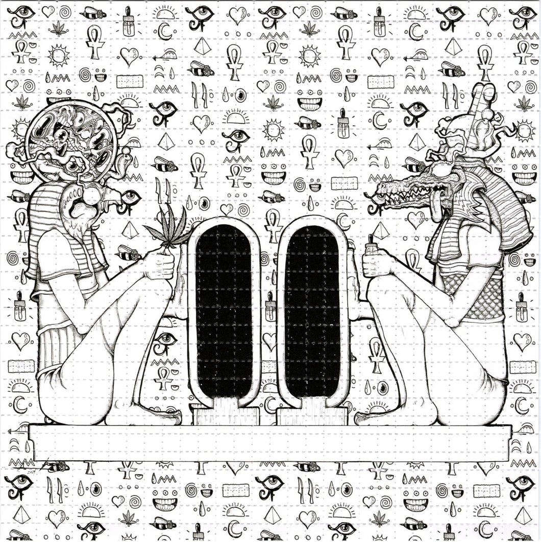 Ra & Sobekby Aaron Brooks Signed Limited edition BLOTTER ART acid free perforated lsd paper