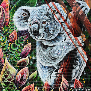 Sacred Koala by Gavinger Signed and Limited Edition BLOTTER ART acid free perforated lsd paper