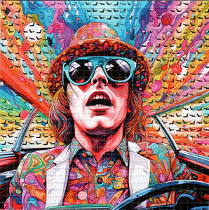 Hunter Thompson Psychedelic BLOTTER ART acid free perforated lsd paper