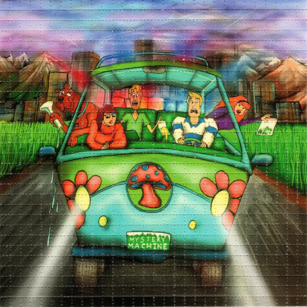 Scooby's Psychedelic Machine by Visual Fiber Signed Limited Edition Blotter art