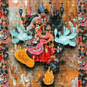 Time Warp Mickey by Nicholas Melnik Signed Limited Edition Blotter art