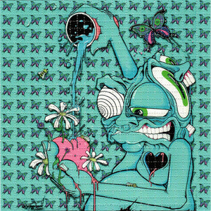 Consideration by Aaron Brooks ABrooks Art Signed Limited edition BLOTTER ART acid free perforated lsd paper