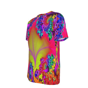 Flower Fractal Psychedelic 100% Cotton Psychedelic T-Shirt