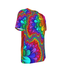 Load image into Gallery viewer, Loopy Fractal Psychedelic 100% Cotton Psychedelic T-Shirt
