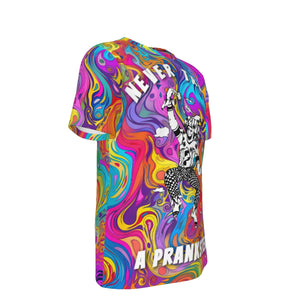 Kesey Art Never Trust a Prankster 100% Cotton Psychedelic T-Shirt