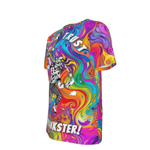 Kesey Art Never Trust a Prankster 100% Cotton Psychedelic T-Shirt