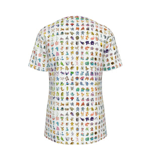 Pocket Monsters 100% Cotton Psychedelic T-Shirt