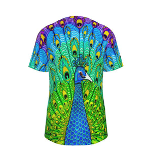 PsyPeacock Psychedelic 100% Cotton Psychedelic T-Shirt