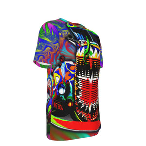 Bus Fractal Psychedelic 100% Cotton Psychedelic T-Shirt