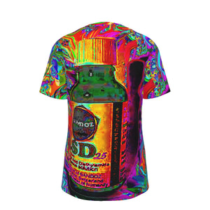 LSD Bottle Psychedelic 100% Cotton Psychedelic T-Shirt