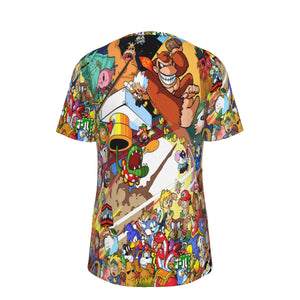 Classic Video Games Psychedelic 100% Cotton Psychedelic T-Shirt