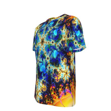 Load image into Gallery viewer, Star Fractal Psychedelic 100% Cotton Psychedelic T-Shirt
