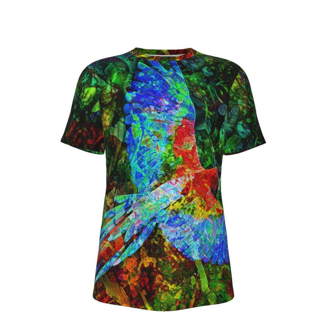 Parrot Psychedelic 100% Cotton Psychedelic T-Shirt