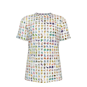 Pocket Monsters 100% Cotton Psychedelic T-Shirt