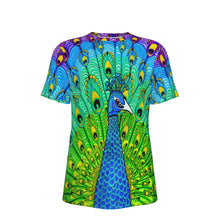 Load image into Gallery viewer, PsyPeacock Psychedelic 100% Cotton Psychedelic T-Shirt
