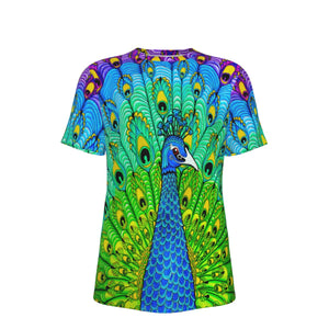 PsyPeacock Psychedelic 100% Cotton Psychedelic T-Shirt