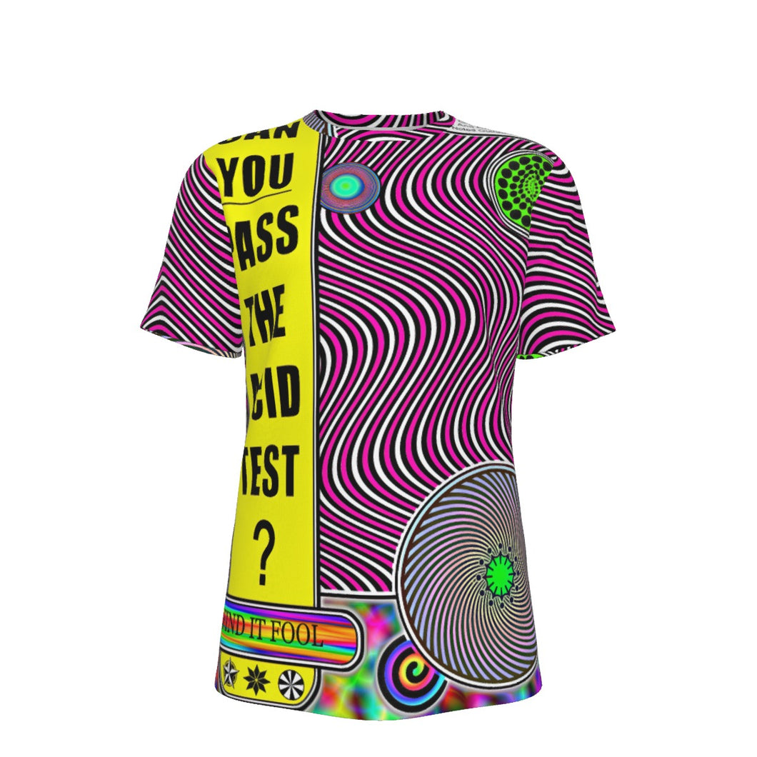 Can You Pass the Acid Test Psychedelic 100% Cotton Psychedelic T-Shirt